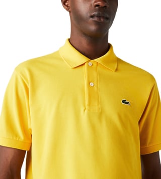 Buy Lacoste Yellow L.12.12 Classic Fit Polo T Shirt for Men Online