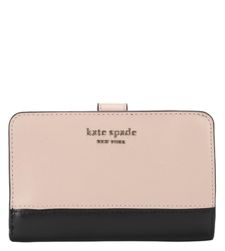 Buy Kate Spade Warm Beige & Black Spencer Medium Wallet for Women Online @  Tata CLiQ Luxury