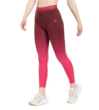 Buy Reebok Maroon Fitted Tights for Women Online @ Tata CLiQ Luxury