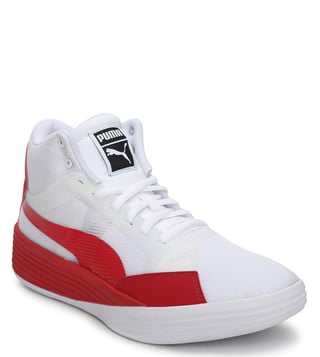 puma clyde all pro black high risk red