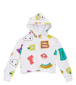 Guess top rainbow hoodie