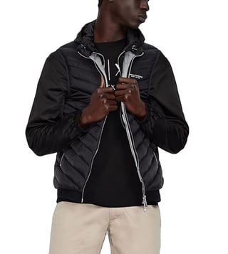 Buy Armani Exchange Black Regular Fit Casual Jacket for Men Online @ Tata  CLiQ Luxury