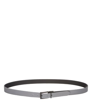 Buy Emporio Armani Nero & Grigio Leather Reversible Belt for Men Online @  Tata CLiQ Luxury