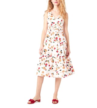 Buy Kate Spade Cream Regular Fit Botanical Garden Tiered Dress for Women  Online @ Tata CLiQ Luxury