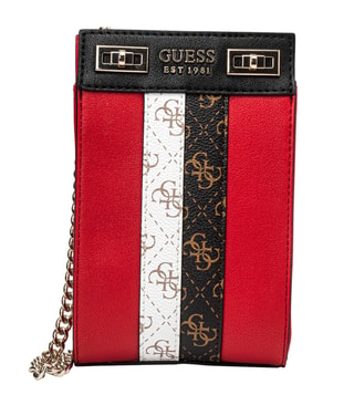 Buy Guess Red Multi Katey Chit Chat Cross Body Phone Case for Women Online  @ Tata CLiQ Luxury