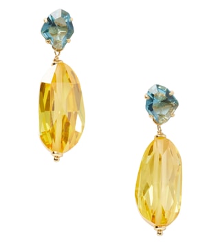 Buy Kate Spade Blue & Yellow Treasure Trave Drop Earrings only at Tata CLiQ Luxury