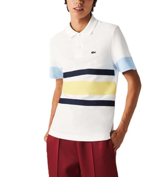 Colour-Block Slim Fit Polo T-Shirt 