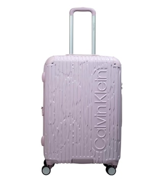 Buy Calvin Klein Pink Snake Ridge Hard Luggage Medium Checked Trolley  Online @ Tata CLiQ Luxury