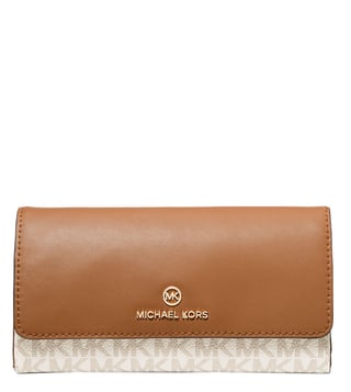 Michael kors vanilla online acorn wallet