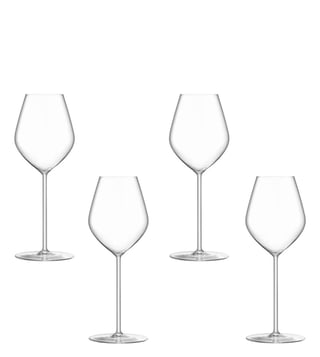 LSA International - Borough Champagne Tulip Glass - Set of 4 - Clear