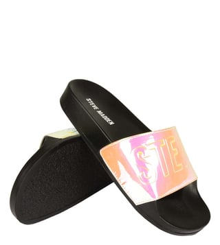 Steve madden 2024 fur slide sandals