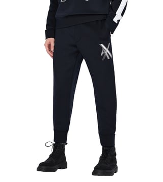 Buy Armani Exchange Navy Regular Fit Joggers for Men Online @ Tata CLiQ  Luxury