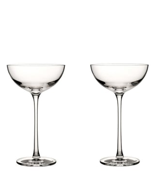 Nude Glass Hepburn Coupe Glasses Set of 2