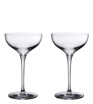 Nude Glass 2-Piece Martini Glass Set