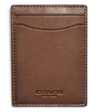 Buy Coach Brown Small Money Clip Card Case for Men Online @ Tata