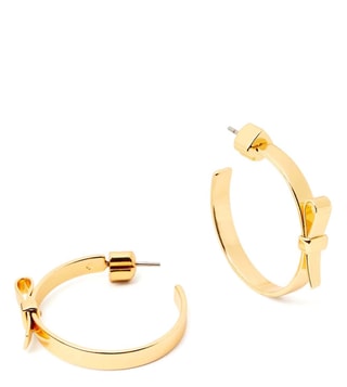 Buy Kate Spade Yellow Bow Hoops only at Tata CLiQ Luxury