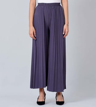 Pleated Palazzo Trousers  DRESSED