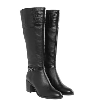 Buy Geox Black Glynna Boots Animal Effect for Women Online Tata CLiQ Luxury