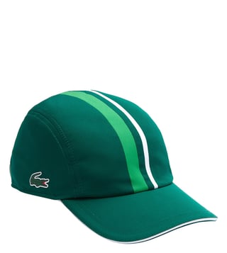 Buy Lacoste Green Sport Light Ergonomic Striped Baseball Cap for