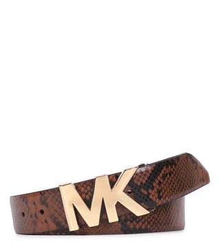 Buy Michael Kors Snake & Gold Leather Waist Belt (Animal Effect) for Women  Online @ Tata CLiQ Luxury