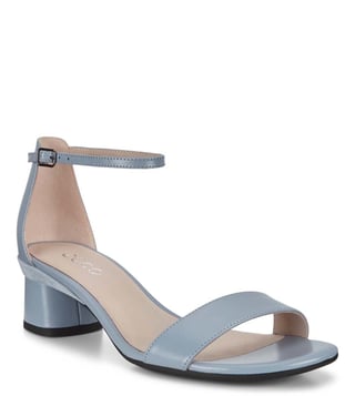 Buy Dusty Blue Contemporary Ankle Strap Sandals for Women Online @ Tata CLiQ Luxury