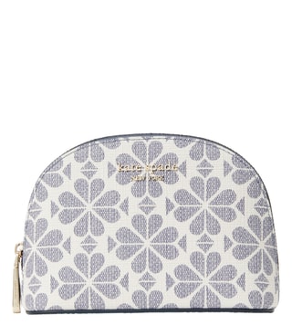 Buy Kate Spade Blue & White Spade Flower Coated Canvas Small Pouch Online @  Tata CLiQ Luxury