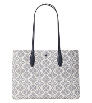 Buy Kate Spade Ivory Spade Flower Coated Canvas Large Tote Online @ Tata  CLiQ Luxury