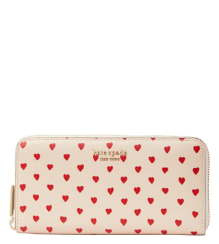 Buy Kate Spade Red & Beige Spencer Large Wallet Online @ Tata CLiQ Luxury