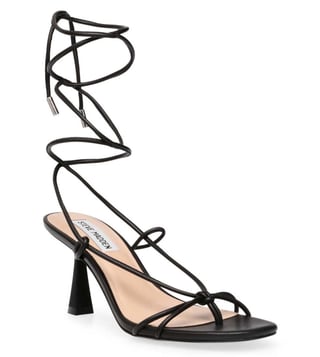 steve madden black lace up sandals