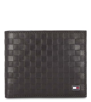 Tommy Hilfiger Castell Black Leather Men's Wallet