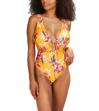 Buy Hunkemoller Yellow Orchid Swimsuit only at Tata CLiQ Luxury