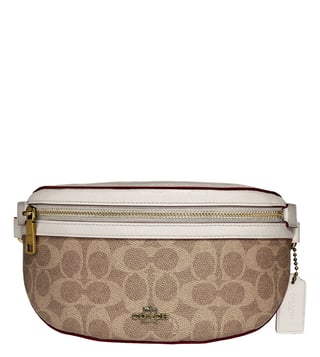 COACH Coated Canvas Signature Bethany Belt Bag in Brown