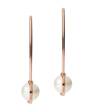 Buy Emporio Armani Rose Gold Earrings only at Tata CLiQ Luxury