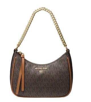 Buy MICHAEL Michael Kors Brown & Acorn Logo Shoulder Bag for Women Online @  Tata CLiQ Luxury