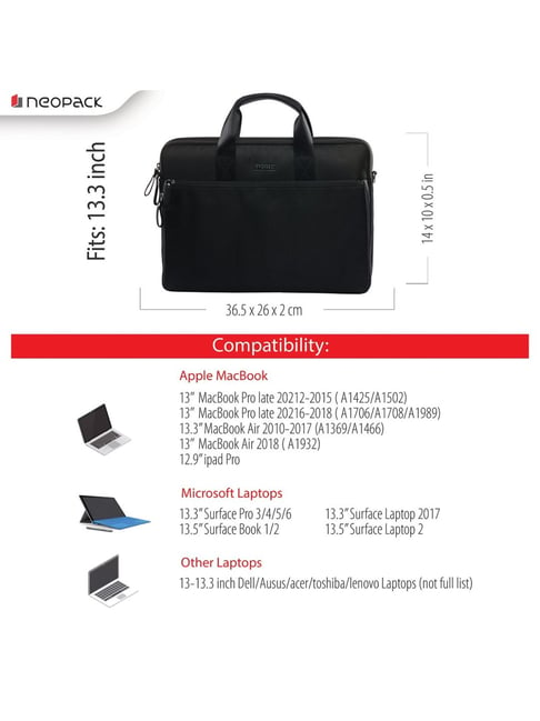 Neopack slim line hot sale laptop bag 8bk13