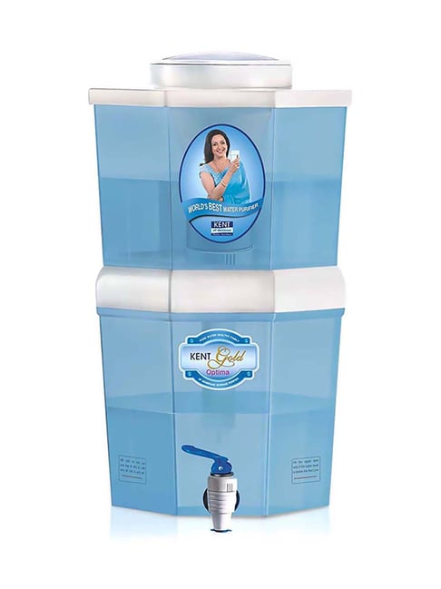 Kent Gold Optima 10L UF Water Purifier (White/Blue)