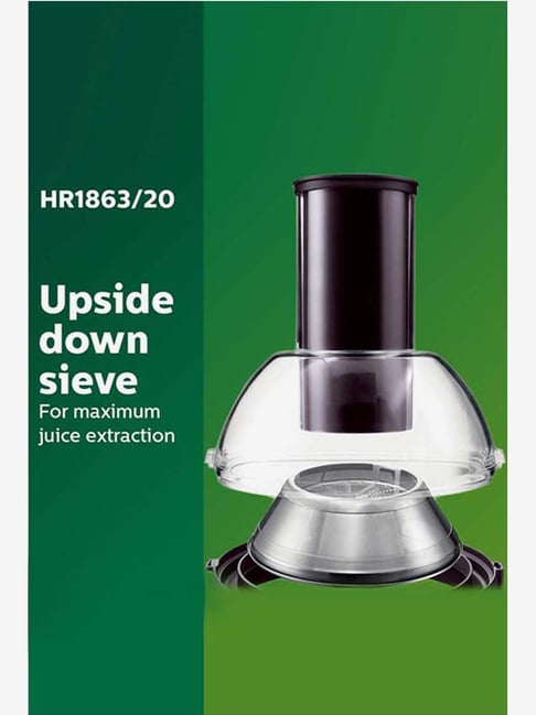 Buy Philips Viva Collection HR1863/20 Juicer Black Silver Online