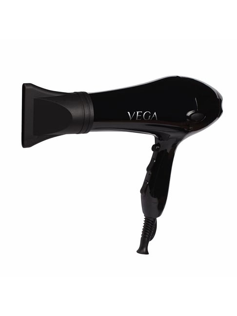 VEGA Pro Touch 1800-2000 Watts Professional Hair Dryer with 2 Detachable Nozzles (VHDP-02)- Black