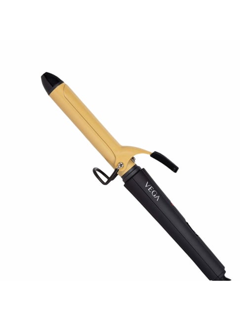 VEGA Ease Curl 25 mm Barrel Hair Curler With Ceramic Coated Plates, (VHCH-02), Beige