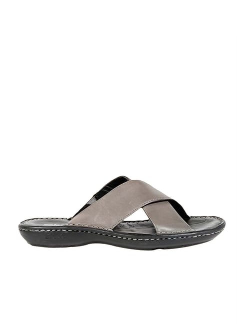 Clarks Men's Villa Sun Grey Cross Strap Sandals