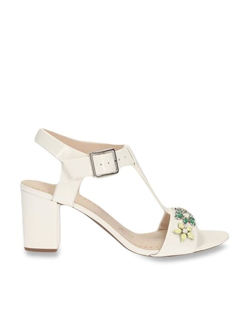 clarks deva sandals white