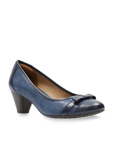 Limo Cesta Aprovechar Buy Clarks Denny Fete Navy Pumps for Women at Best Price @ Tata CLiQ