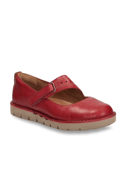 Unstructured By Clarks Womens Leather Slip On Mary Janes 
