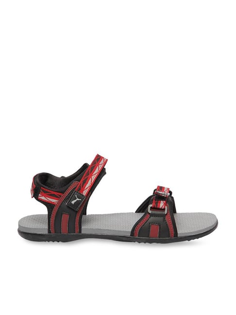 Puma Men's Nova Tibetan Red & Black Floater Sandals