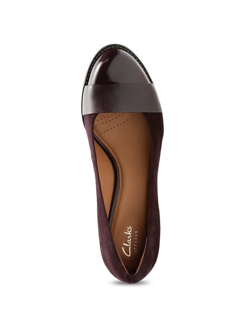 Buy Clarks Tarah Brae Aubergine Pumps for Women at Best Price Tata CLiQ