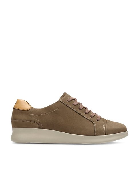 Buy Clarks Un Flare Sage Khaki Tan Sneakers for Women at Best