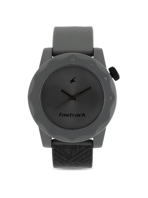 Fastrack Quartz Analog White Dial Leather Strap Watch for Guys-anthinhphatland.vn