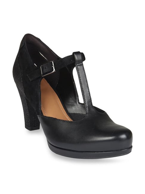 Uretfærdighed På forhånd Krigsfanger Buy Clarks Black T-Strap Mary Jane Shoes for Women at Best Price @ Tata CLiQ