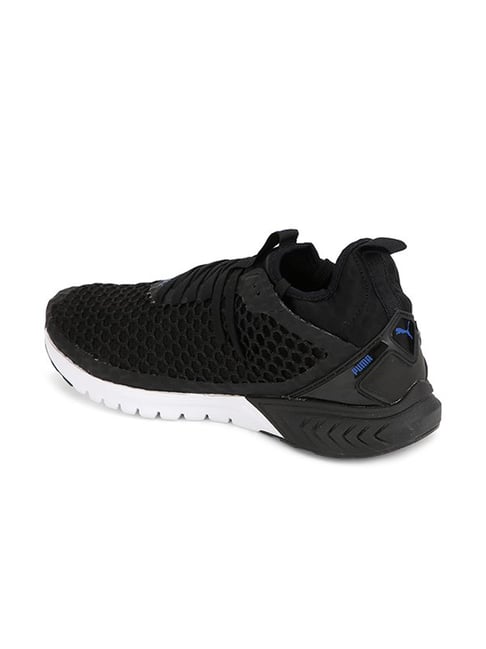 Puma Men's Ignite Dual Netfit Black Running Shoes