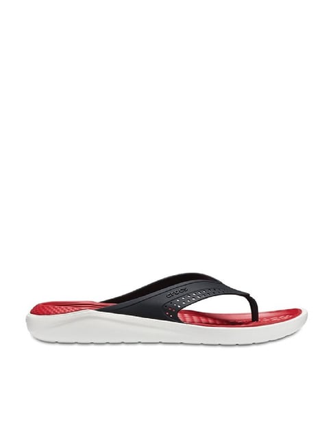 Buy Crocs LiteRide Black Red Flip Flops for Men at Best Price